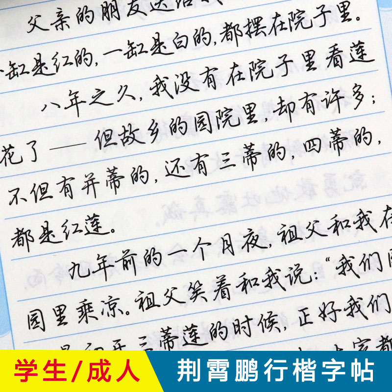 墨点成人公务员荆霄鹏行楷字帖