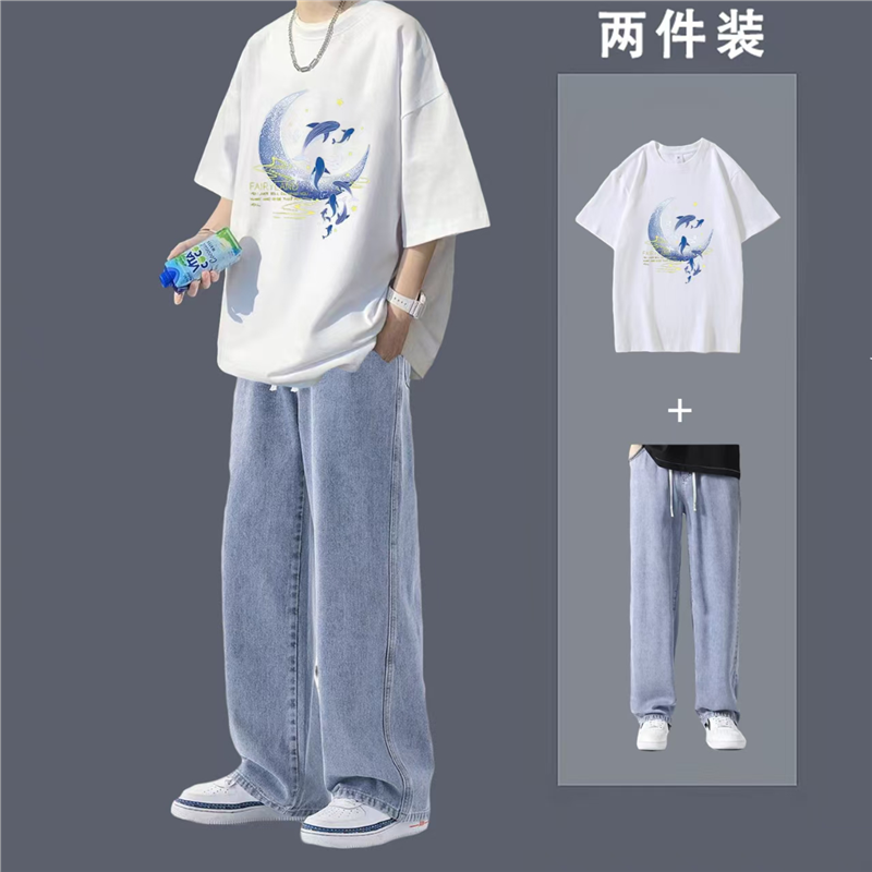 恤休闲潮流衣服搭配短袖t