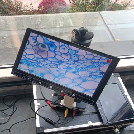 高清光学电子生物数码显微镜专用AV液晶屏幕7电子目镜9寸精子活力