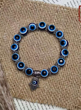 波西米亚风恶魔之眼手串民族风