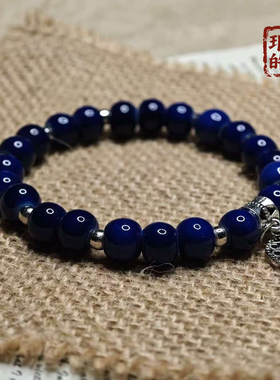 景德镇深邃蓝陶瓷手链