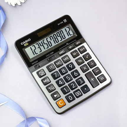 CASIO卡西欧GX-120B商务财务会计办公计算器大屏幕大按键金属面板