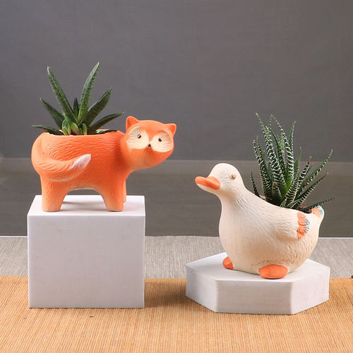 陶瓷卡通花盆可爱组合特价