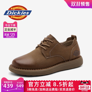 男款 全黑低帮工装 鞋 Dickies男鞋 休闲马丁皮鞋 秋季 子男士 2025新款