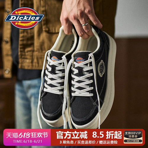 Dickies板鞋男款厚底百搭休闲鞋