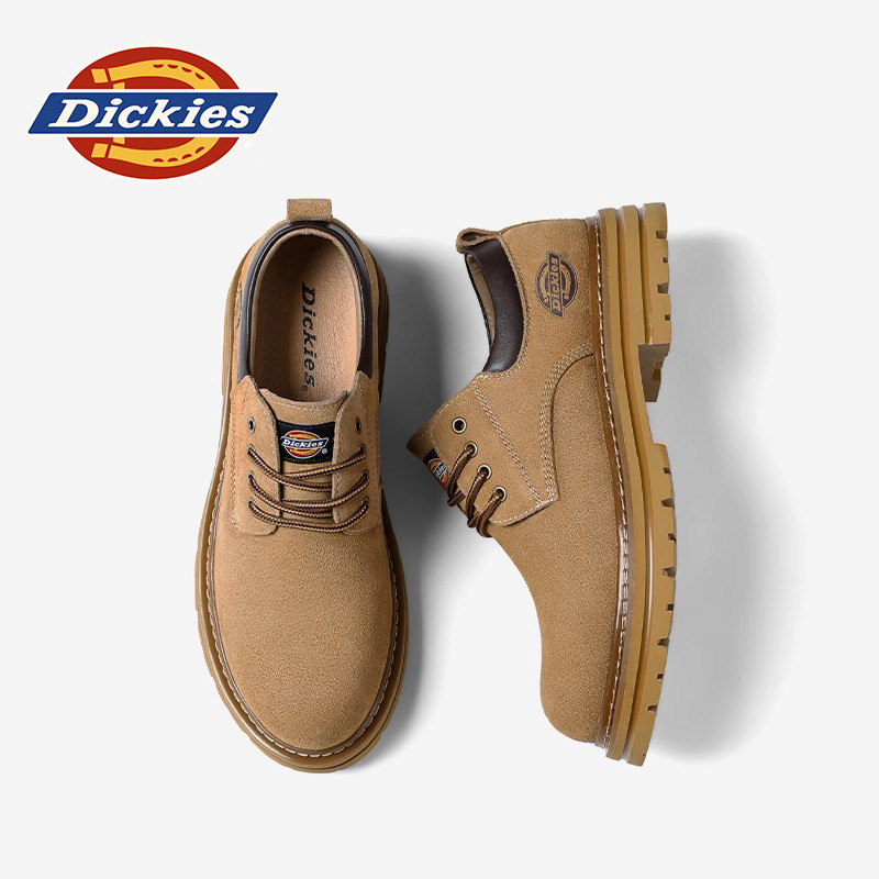 Dickies工装鞋男款2026夏季新款男鞋透气款大头皮鞋男士休闲鞋子