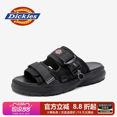 Dickies男士防滑沙滩一字拖