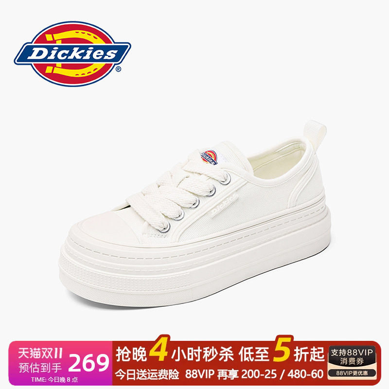 Dickies2026新款女鞋透气帆布鞋