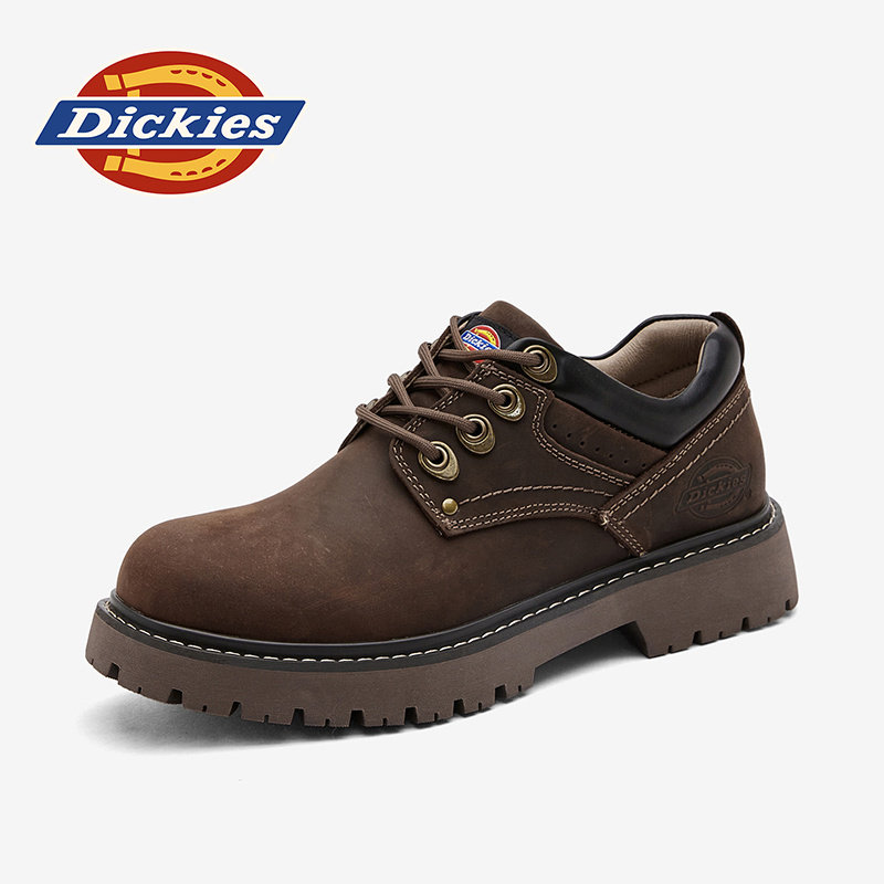 Dickies工装鞋男款2026新款男鞋冬季英伦低帮马丁鞋男士休闲皮鞋