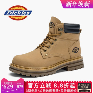 冬季 中帮工装 靴子男靴2025新款 英伦男士 靴 男鞋 Dickies马丁靴男款