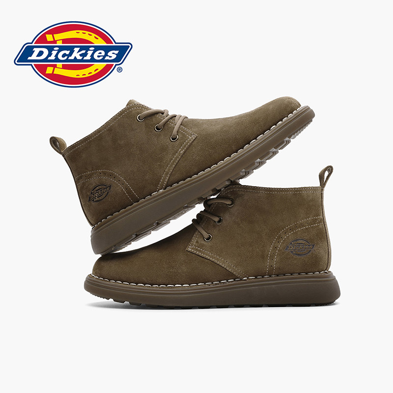 Dickies马丁靴男款2026新款男鞋夏季透气薄款英伦男靴男士工装靴