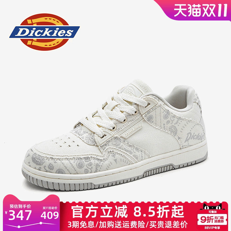 Dickies男鞋2025新款冬季冬秋小白鞋子百搭潮鞋男款男士休闲板鞋