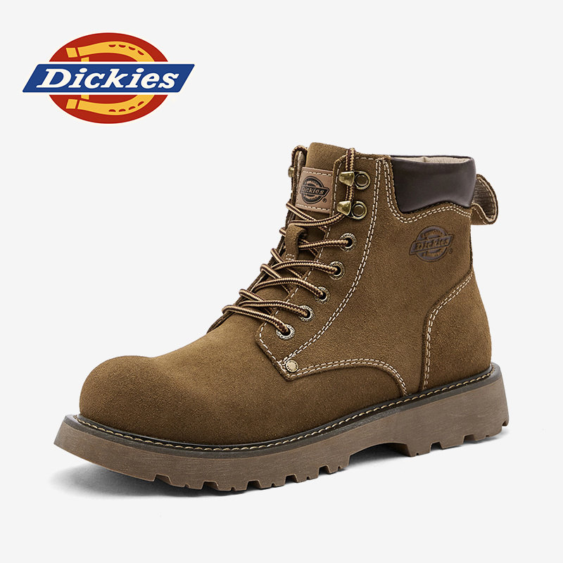 Dickies马丁靴男款2026新款男鞋冬季中帮男靴英伦男士工装靴子男