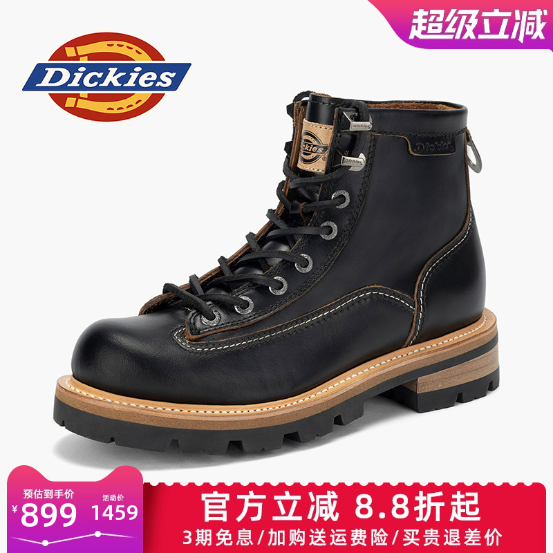 dickies男鞋秋冬英伦真皮马丁靴