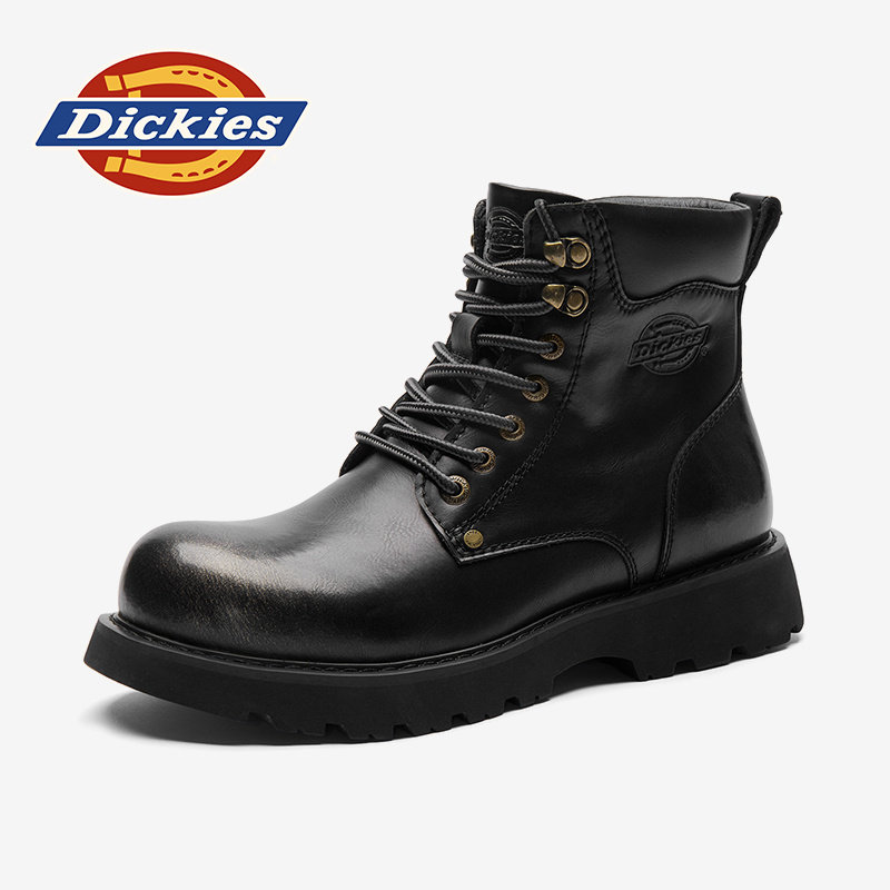Dickies马丁靴男款2026新款男鞋冬季英伦靴子皮靴男士中帮工装靴