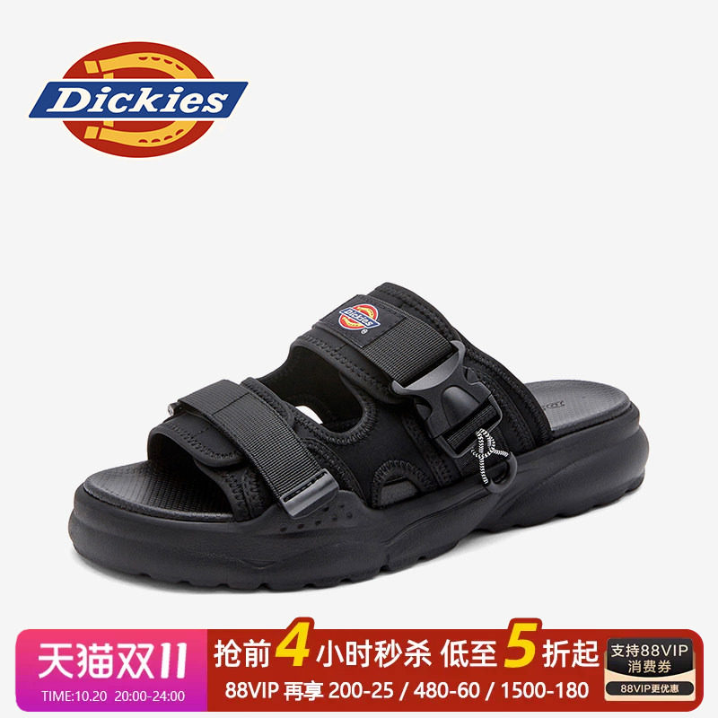 Dickies男士一字拖男鞋2026秋季新款外穿防滑沙滩拖鞋休闲凉拖鞋