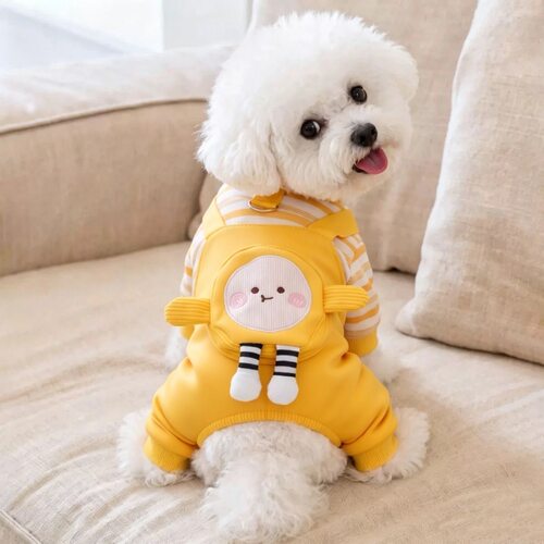 狗狗衣服春秋薄款背带裤泰迪比熊雪纳瑞小型犬可牵引宠物四脚衣