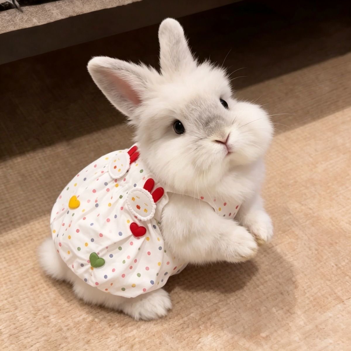 彩色波点连衣裙宠物衣服猫咪小型犬小体狗狗夏季吊带裙子马尔济斯