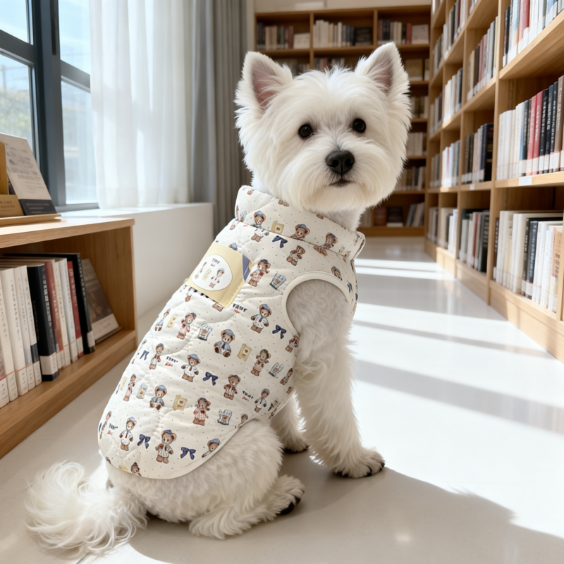 韩版秋冬狗狗保暖棉服宠物马甲外套可爱雪纳瑞泰迪比熊猫咪背心