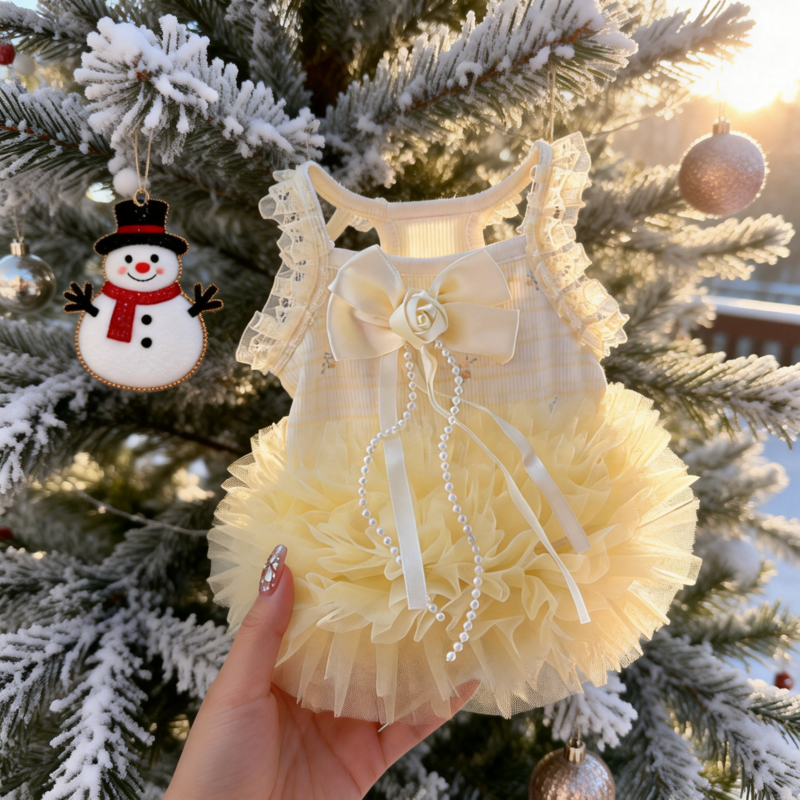 小清新宠物衣服狗狗猫咪通用可爱蓬蓬裙中小型狗狗春夏款泰迪博美