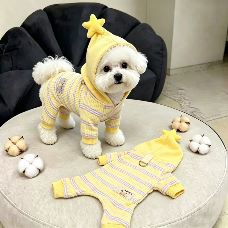 狗狗衣服宠物四脚衣比熊泰迪雪纳瑞小型犬秋冬防掉毛保暖包肚衣