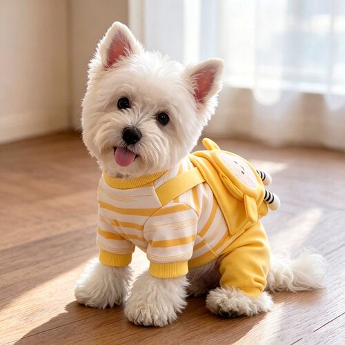 狗狗衣服春秋薄款背带裤泰迪比熊雪纳瑞小型犬可牵引宠物四脚衣