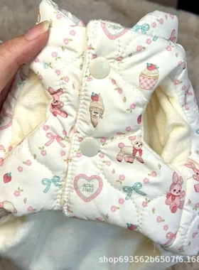 韩版秋冬狗狗保暖棉服宠物马甲外套可爱雪纳瑞泰迪比熊猫咪背心