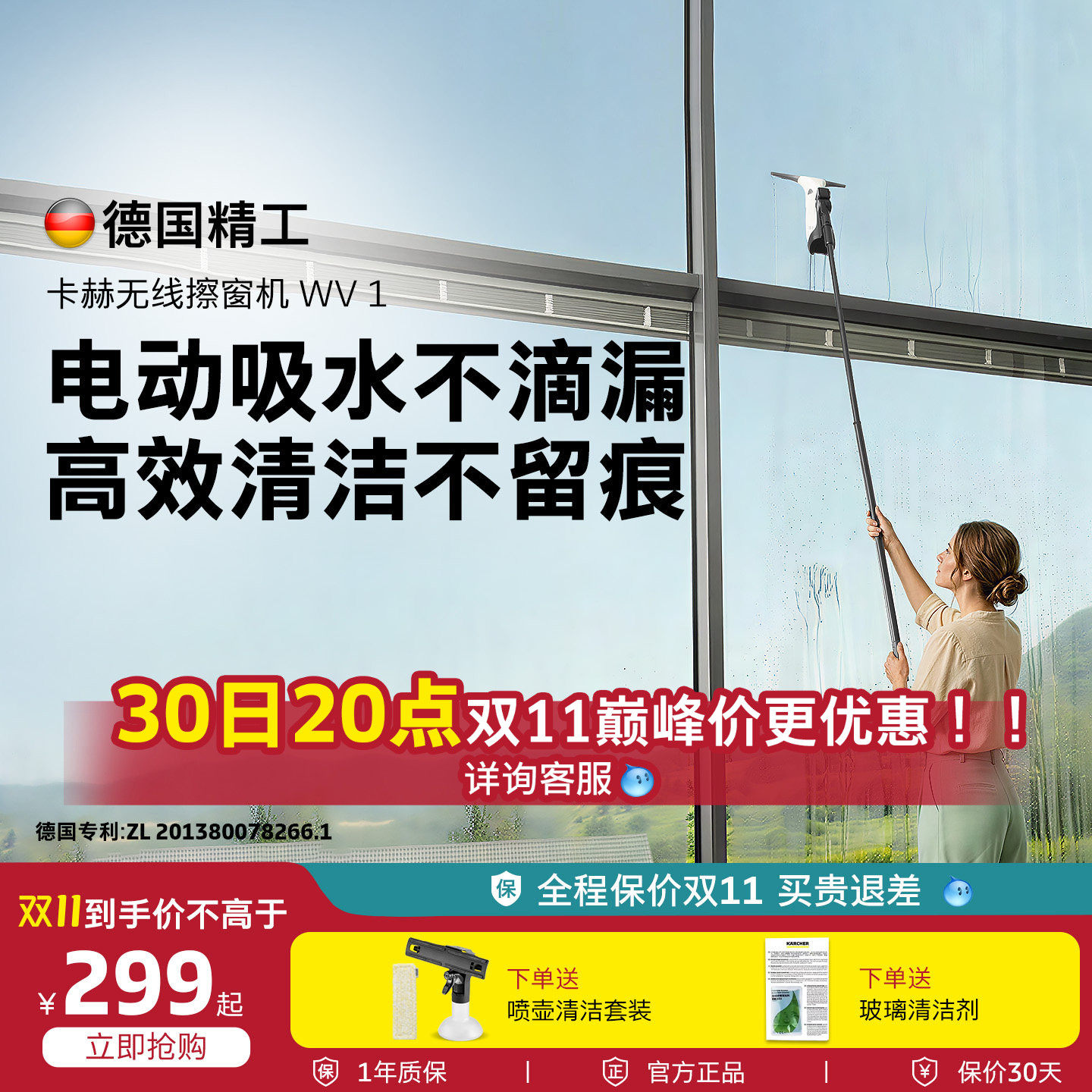 德国卡赫电动擦窗机WV1