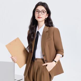 西装外套女士2026新款早春小个子气质职业面试正装西服套装服