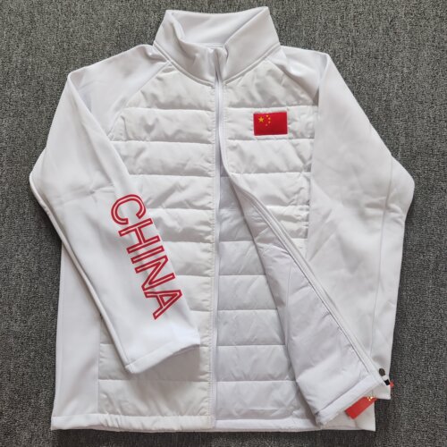 运动员秋冬加棉训练外套薄棉衣