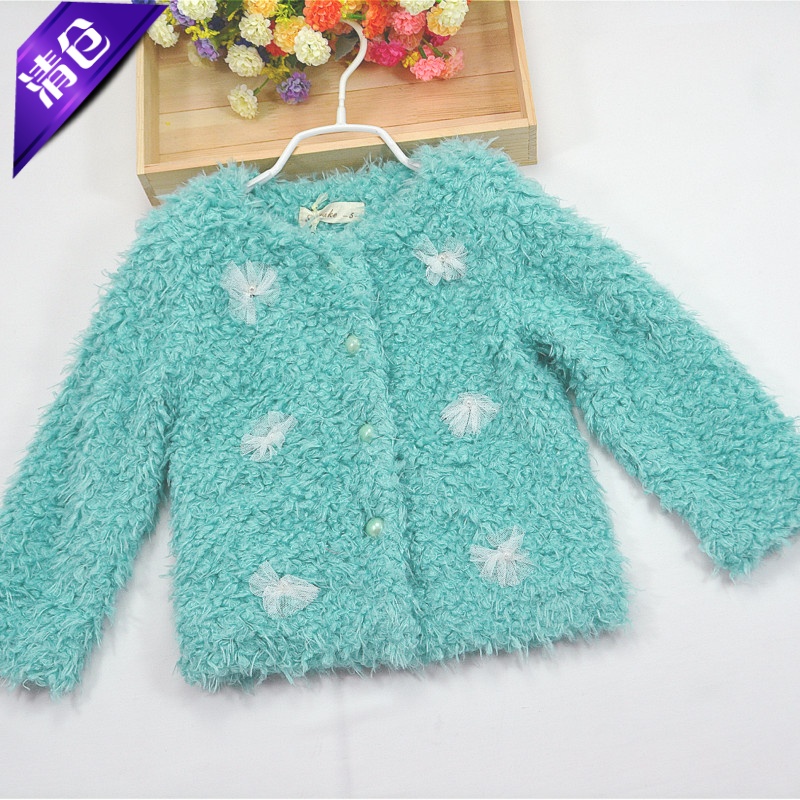 女孩仿皮草羔毛外套保暖