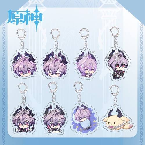 原神游戏周边杜林可爱表情钥匙扣亚克力挂件学生书包挂饰朋友礼物