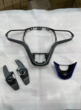 大众高尔夫八代蓝色R方向盘标磨砂黑框大拨片进口原装GTI 途锐 CC