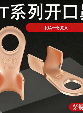 铜鼻子/铜线耳10A/20A/30A/40A/50A...300A/500A/600A铜端子接头