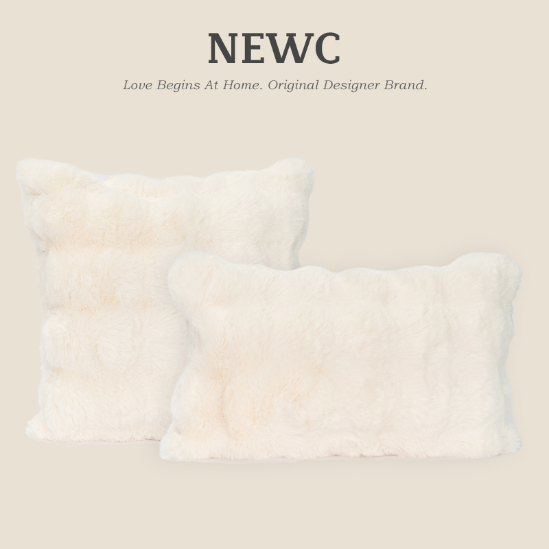 新宸优品靠枕卧室长毛绒