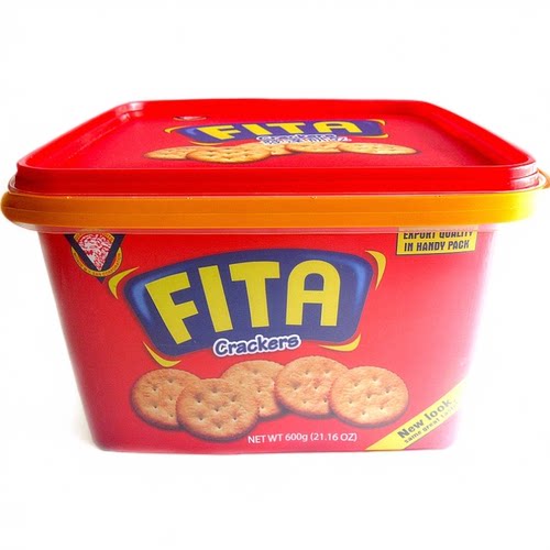 菲律宾马域山M.Y.San FITA Crackers600g飞达饼干桶装酥脆原味