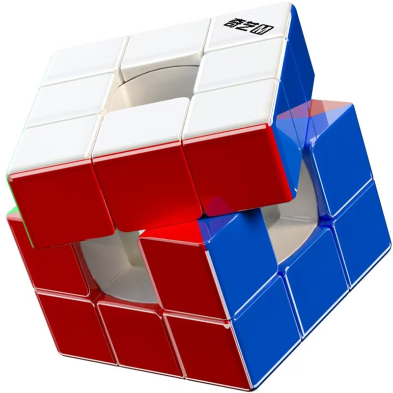QY SpeedCube扭计骰3×3魔术方块空心三阶磁石三角形儿童益智玩具