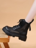 Martens, сетчатые летние тонкие дышащие короткие сапоги в английском стиле, из натуральной кожи, в британском стиле