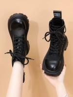 Martens, сетчатые летние тонкие дышащие короткие сапоги в английском стиле, из натуральной кожи, в британском стиле