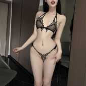 透明衣服套装 绑带性感纯欲女装 大佬内衣男镂空激情制服cd伪娘变装