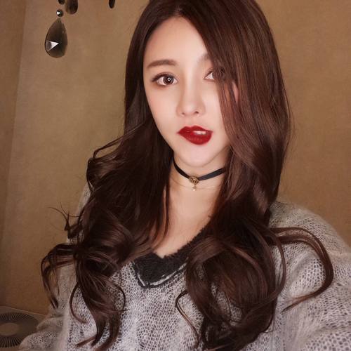 伪娘风女装大佬头套长卷发