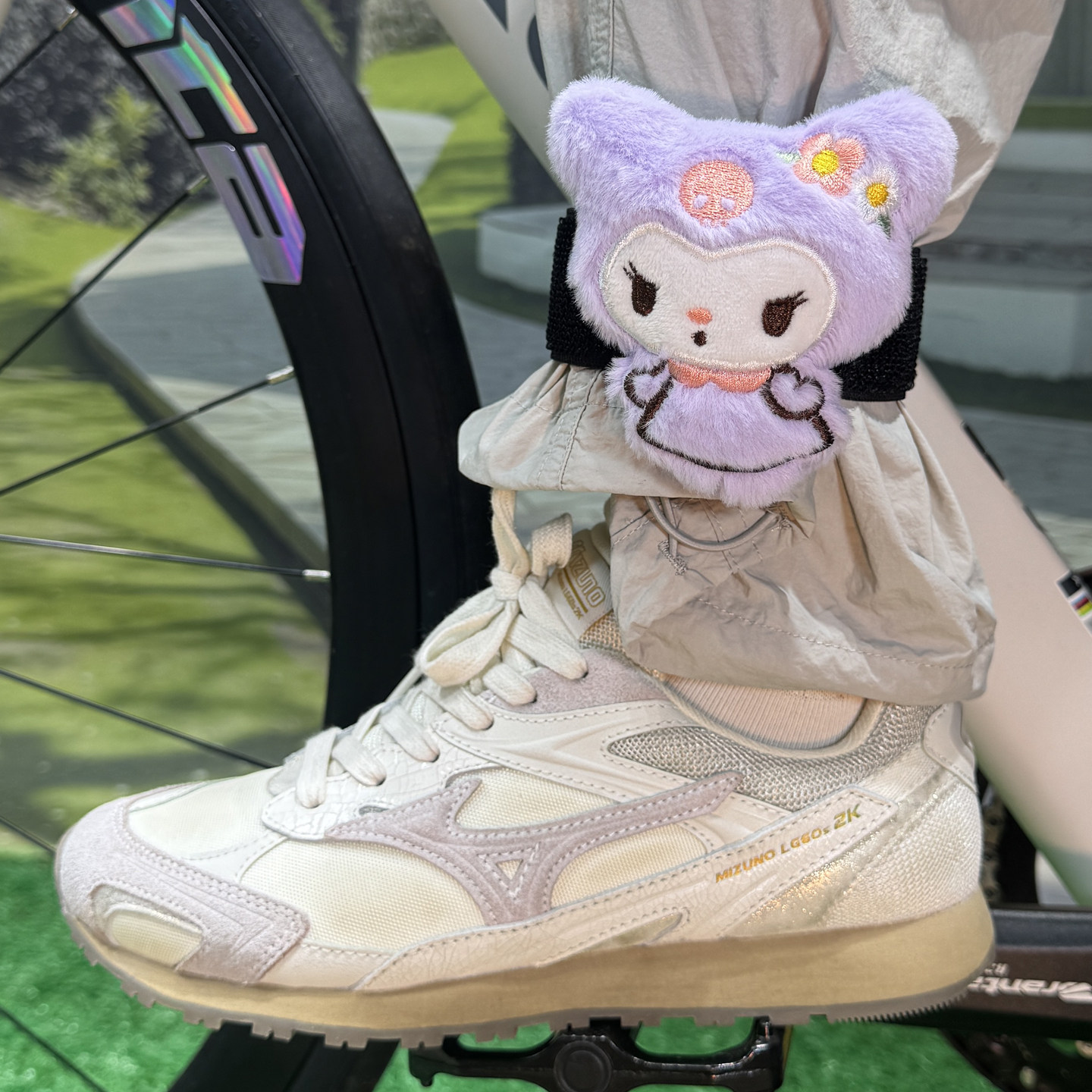 骑行束裤带自行车束脚带公路车绑腿带山地车夜骑防风扎带裤腿绑带