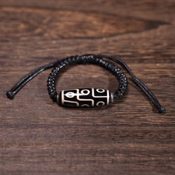 西藏拉萨直发天珠手绳拉伸调节男士女士情侣包邮