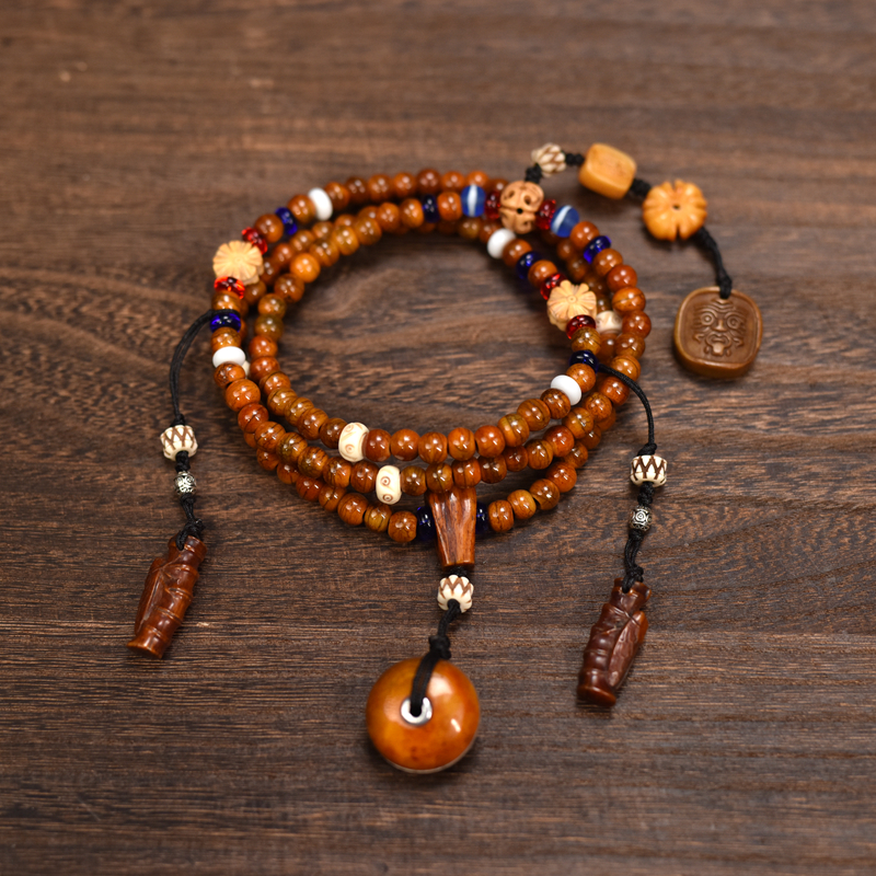 藏式牛骨男女同款108颗佛珠念珠包邮到家