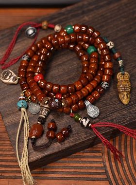 藏式牛骨佛珠念珠7*9mm男女同款民族风包邮到家