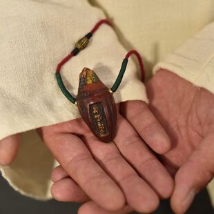 藏式彩绘随身娘拉擦擦民族风藏饰