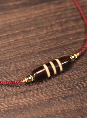 藏传藏式线珠男士女士项链约35*11.5mm