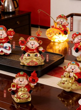 财神到我家招财进宝盲盒车载摆件