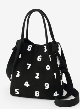 日系25新款SOUSOU帆布环保印花简约百搭学生