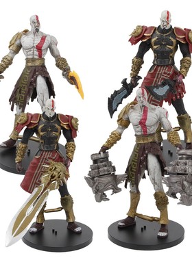 提头战神手办模型奎爷奎托斯刀火版关节可动中世纪Kratos克雷多斯